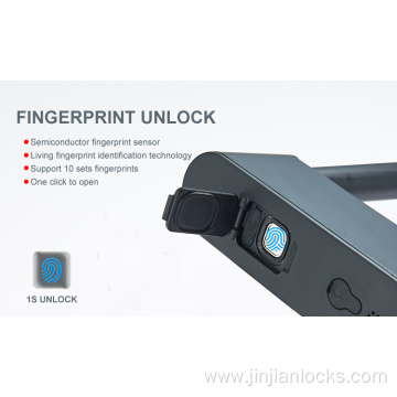 Anti-shear fingerprint bike lock u lock smart lock